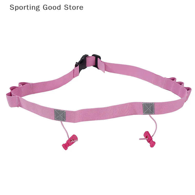 Running Race Number Belt Waist Pack Bib Holder For Triathlon Marathon Cycling Motor With 6 Gel Loops Fitness Sport Accessories