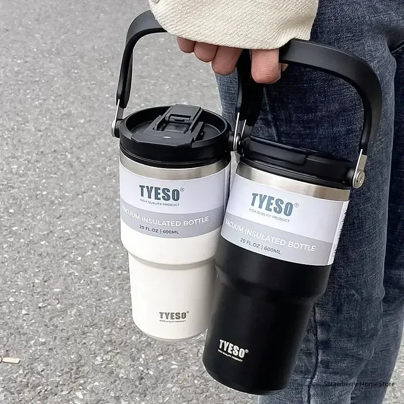 Stainless Steel Double-layer Coffee Cup Cold And Hot Car Mug Vacuum Flask Travel Thermos Bottle Portable Car Water Bottle stainless steel water bottle