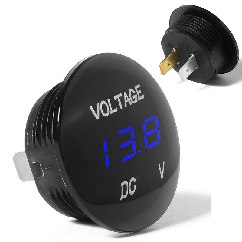 

New Useful Durable Motorcycle Digital Led Display Meter Camper DC12V-24V For Motorbike Car Gauge Panel Voltage