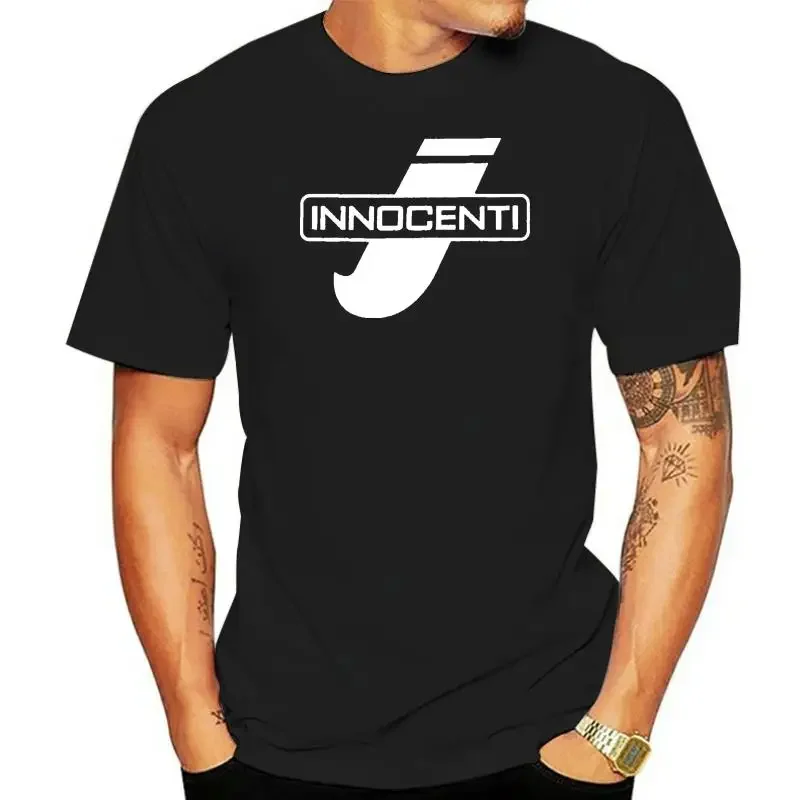 Maglietta Da Uomo Nera Lambretta Innocenti Pojq Sizes-3Xl