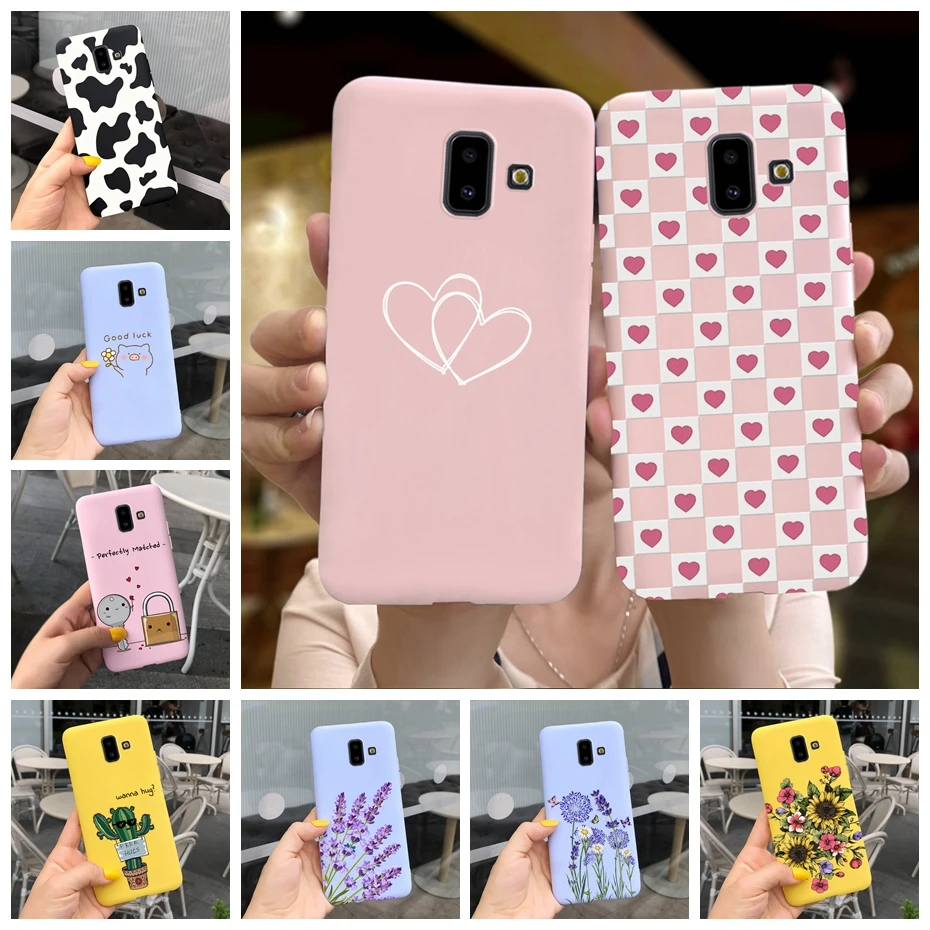 Custodia Carina Per Samsung Galaxy J6 2018 Custodia J600 J600F Silicone Morbido Per Coque Custodia Per Samsung Galaxy J6 Plus 2018 J610F