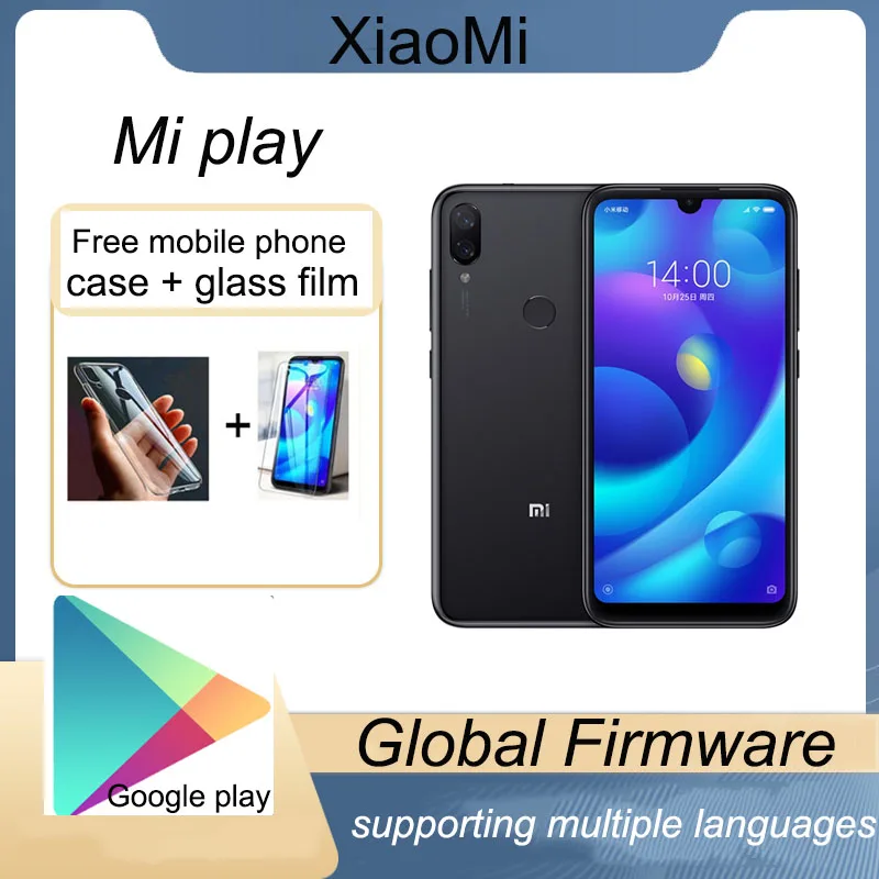 Celular Xiaomi Mi Play Smartphone Mediatek MT6765 Helio P35 Telephone Intelligent 1080 X 2280 PixelsRandom color with gift | Мобильные