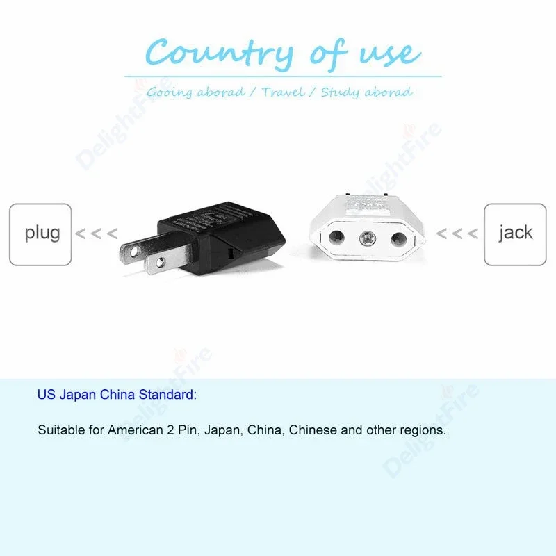 US Travel Adapter Electrical Socket Euro EU To US Plug Adapter American Mexico Canada China Japan Plug Power Converter AC Outlet