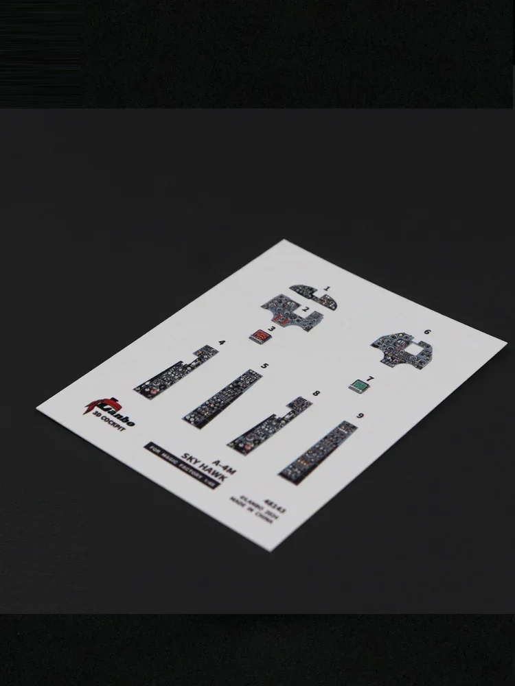 Lanbo 3D printing 48143 A-4M Skyhawk color cockpit instrument, for magic factory kit 1/48 2