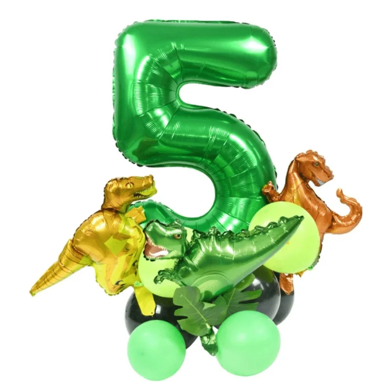 Dinosaurier Ballon Geburtstag Dekoration Anzahl Ballon Set Dinosaurier Cartoon Tier Geburtstag Dekoration Party Supplies für Kinder – Detail 25