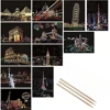 4Pcs Children DIY Night Scene Art Scratch Painting Toys City Building Landscape Kids Educational Toys Birthday Gift Room Decor 1