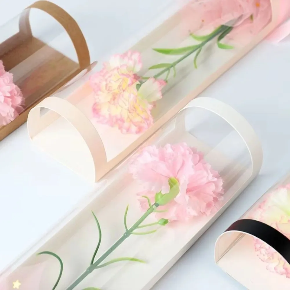 5 Stück Romantische Umarmungs-Blumenboxen, Wasserdichte Plastiktüten, Transparente Rosen-Verpackungsbeutel für Geschenke – Detail 6