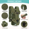 Pet Front Carrier Backpacks Ajustable Hands Free Dog Backpack For Small Mediun Dogs Breathable Cats Outdoor Travel Carrier Bags 4