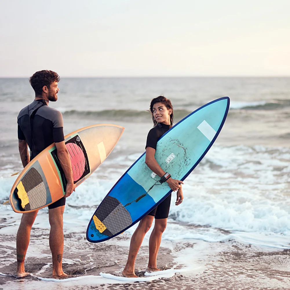 PremiumCoiledBodyBoardLeashStayonBoardAnkleStrapPaddleboard