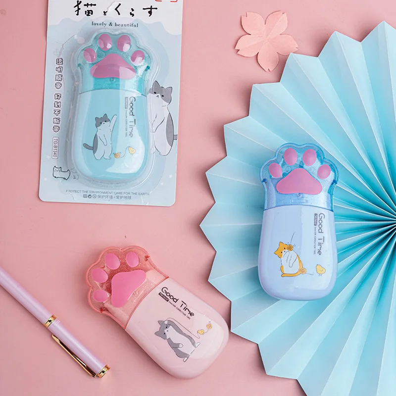 Correction tape 5mmx30m Kawaii Larre Cat Paw white out school office gift