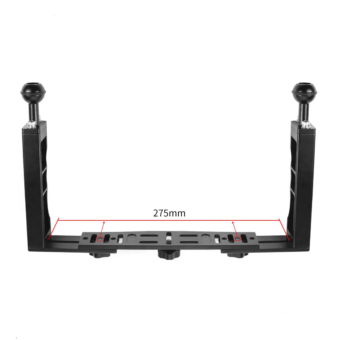 Aluminium Legierung Unterwasser Griff Stabilisator Tablett für Kamera Gehäuse Fall Tauchen Fach Halterung für GoPro DSLR Smartphones – Detail 21