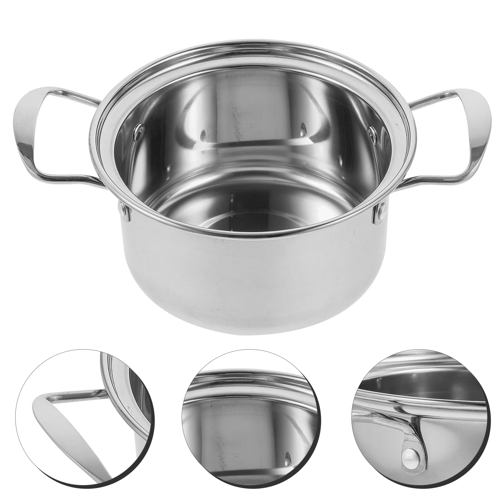 

Household Shabu Pot Cooking Pot Multi-function Noodle Pot Stovetop Milk Pot Soup Pot