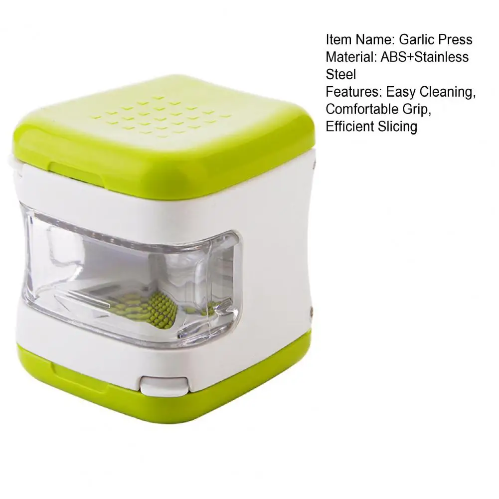 6.5*7cm Garlic Press Slicer Manual Mincer Grater Slicer Non-Slip Handle Ginger Spice Grinder Kitchen Gadget For Home Restaurant