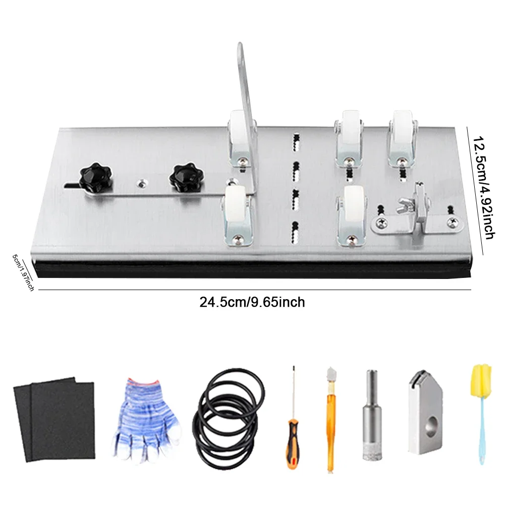 DIY Glass Bottle Cutter Tool Square Round Wine Beer Glass Sculptures Cutter Machine for Beer Glass Cutting Bottles Holder 3