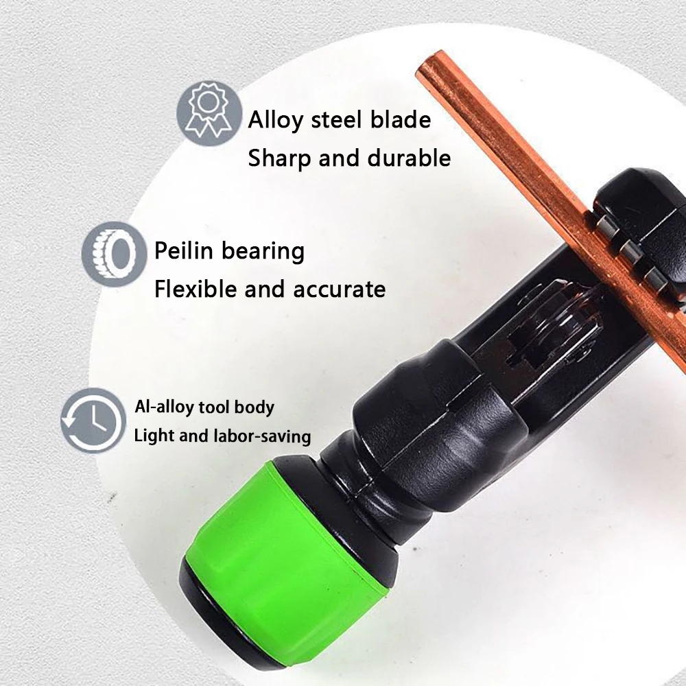 DSZH 전문 베어링 파이프 커터 금속 가공 가위, 철강 수동 공구용 호빙 원형 블레이드 포함, 5-32-70mm
