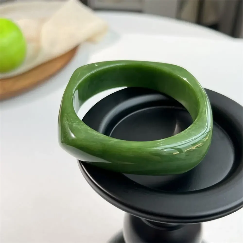 Hkfgdjdl Bracelet Large Géométrique En Acrylique - Accessoire De