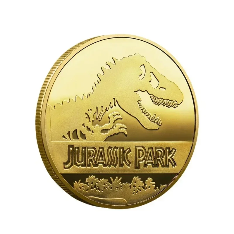 Commemorative Coin Souvenir REPLICA Medallion Badges Jurassic Park Dinosaurs