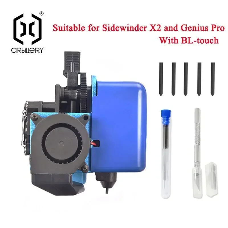 Komplettes Ersatz-Extruder-Kit Für Artillery Sidewinder X1 – Direct Drive, Heizpatrone, Thermistor, LED-Platine
