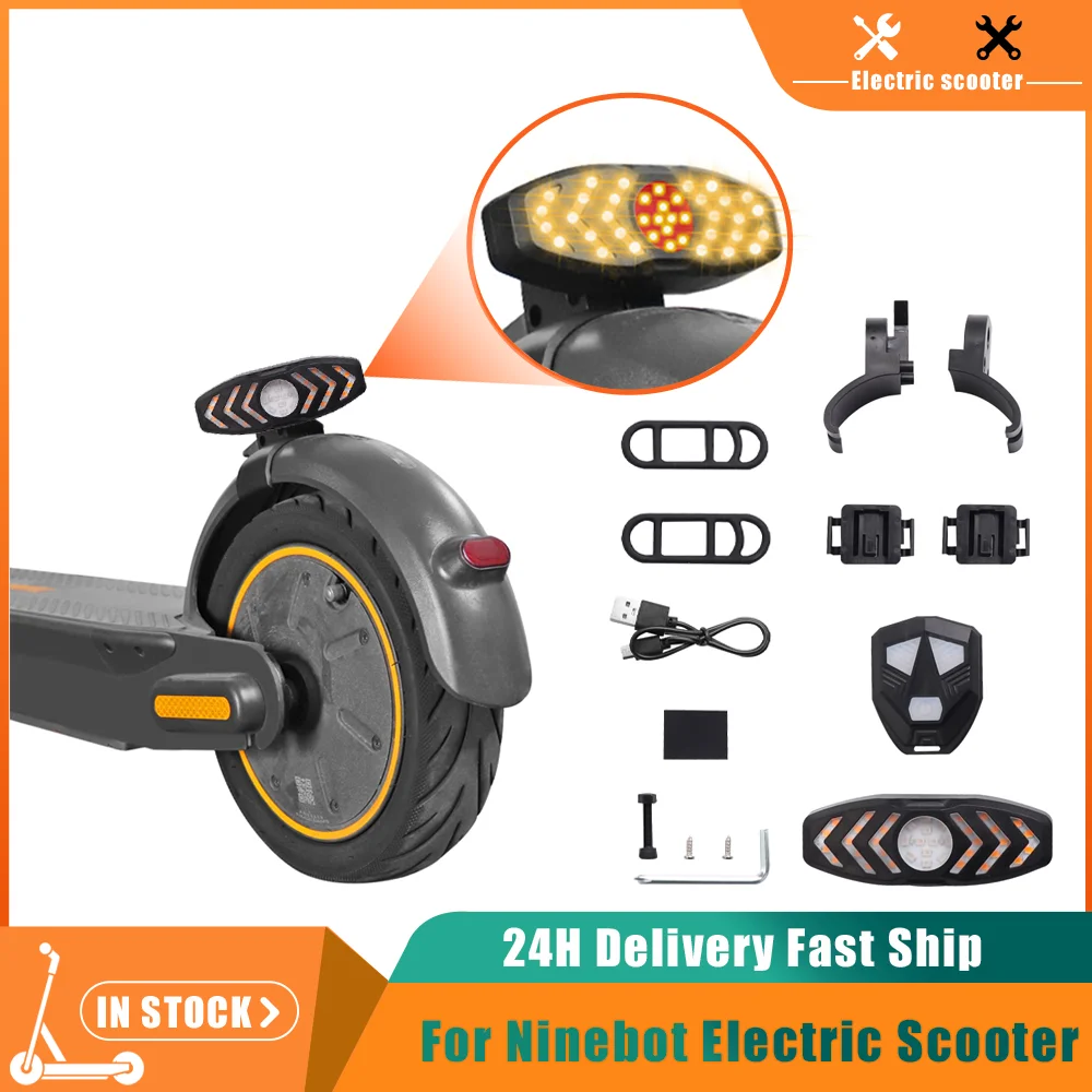 ElectricScooterLEDLampsFlashingTaillightUSBRechargeableForNinebotMaxG30Skateboard
