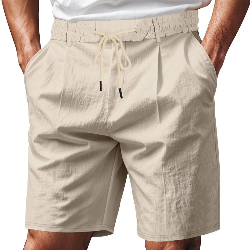 Casual Elastic Waist Men Shorts for Beach Holiday