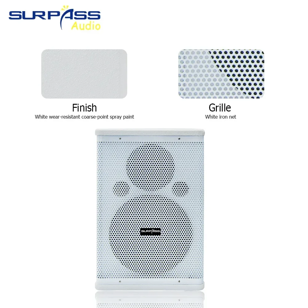 80W High-power Professinal Speaker Two Way 8ohm Pubilc Address Background Music HiFi Desktop TV Home System Passive Loudspeaker