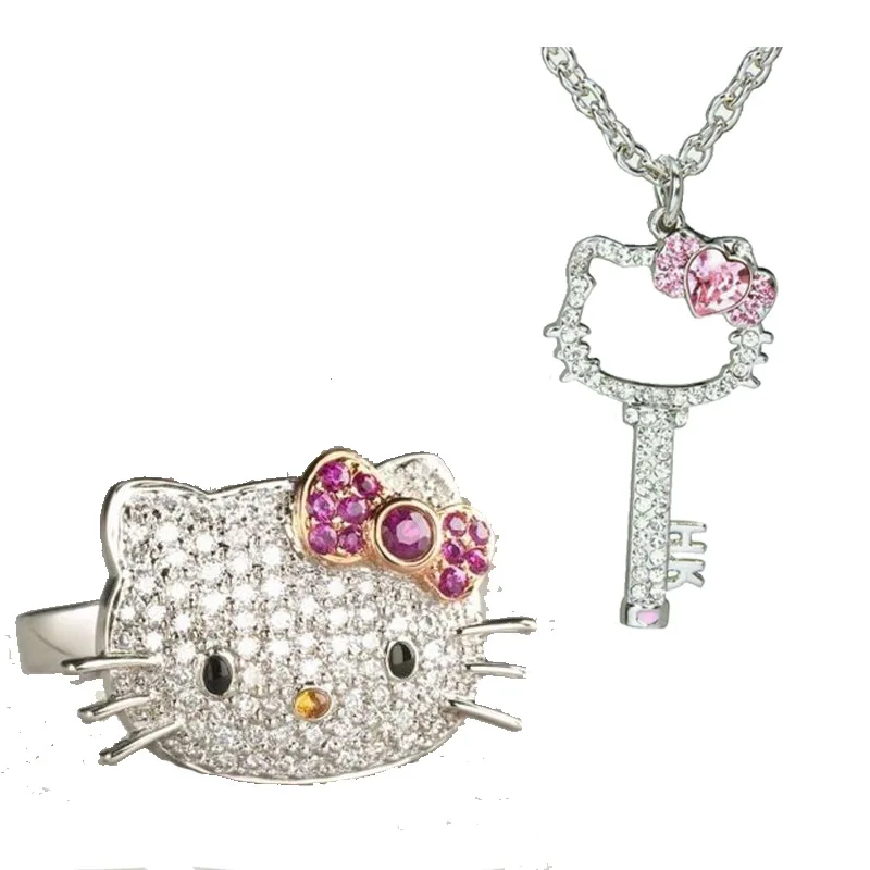 Hello Kitty Necklace Set With Earrings | eBay