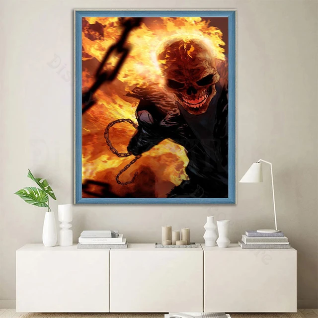 Ghost Rider Marvel Art Diamond Painting 