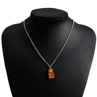 Collier GUNIBear Couleurs Bonbons pour Femmes et Bol, Bijoux de Festival, Cadeaux de ix, Mode 3