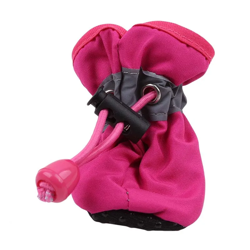 Title 3, 4Pcs Pet Dog Rain ShoesDog Booties Anti Slip Wa...