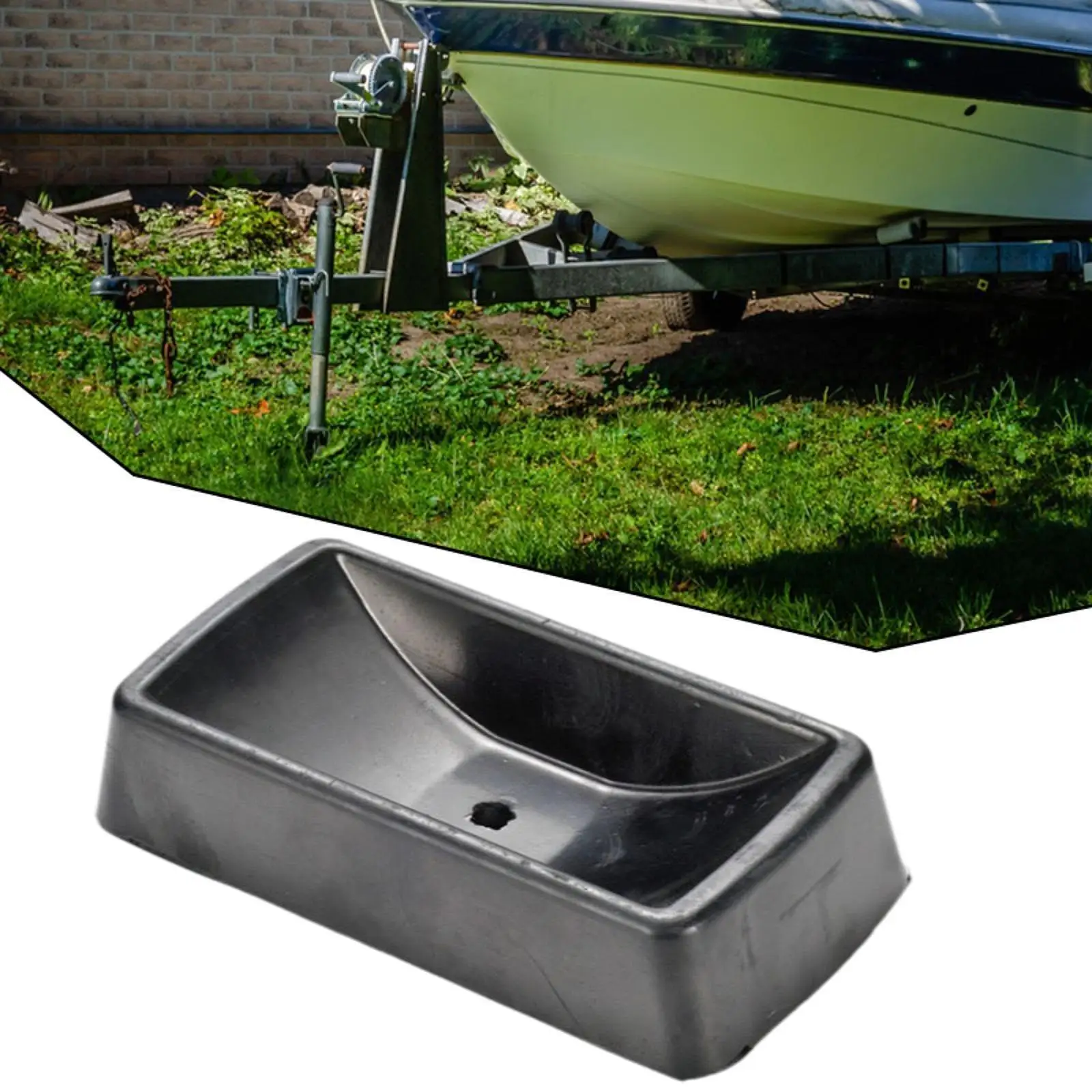 Jack Wheel Chock Stabilizer for 6 inch Jockey Wheels Jack Caster Wheel Dock Auto Accessories for RV Travel Trailers Boat