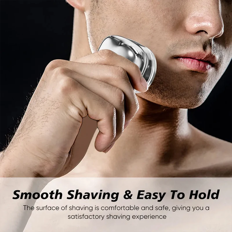 Electric Shaver Beard Trimmer Mini Electric Travel Shaver for Men Pocket Size Washable Rechargeable Portable Painless Cordless