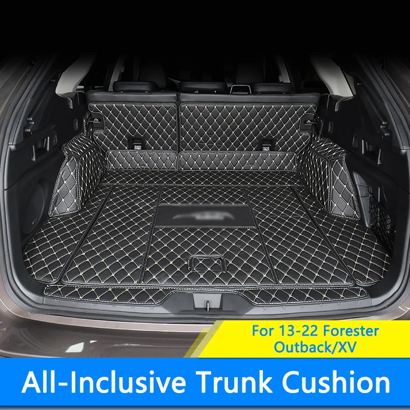 QHCP Leder Kofferraum Matte Hinten Stamm Teppiche Cargo-Liner Pad Durable  Für Subaru Outback 15-22 Forester 13-22 XV 18-21 Zubehör - AliExpress