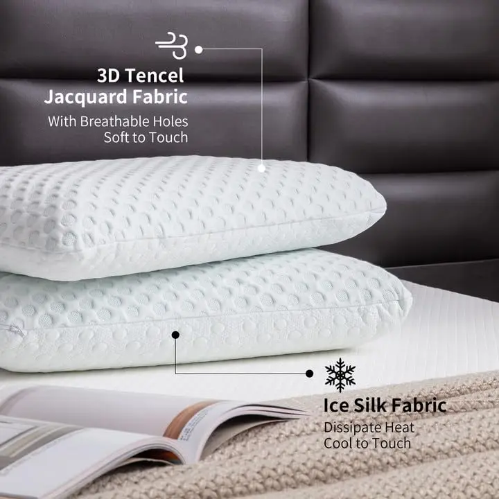 Dual Sided Gel Memory Foam Pillow for All Seasons