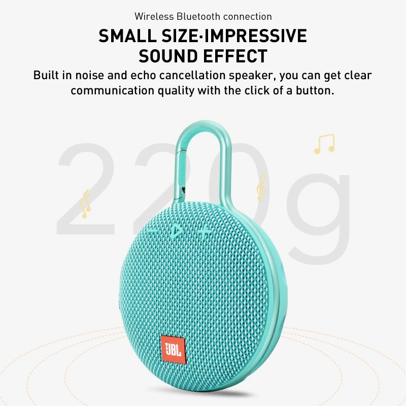 Orginal JBL Clip 3 MAX Wireless Bluetooth Mini Speaker Portable Waterproof  Outdoor Bass Speakers With Hook Clip3 Loudspeaker Box - AliExpress