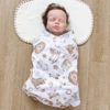 Kangobaby #My Soft Life# New Design 100% Polyester Cotton-like Fibre Baby Swaddle Blanket Newborn Wrap Size 100x100cm 5