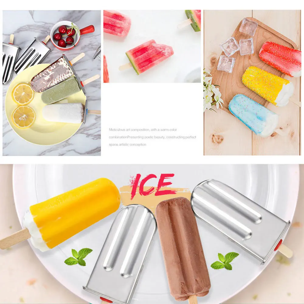 DIY Ice Cream Mold Machine Popsicle Maker Ice Cream Mold 304 Stainless Steel Homemade  maquina hielo maszyna do lodow