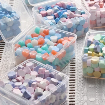 180/박스 팔각형 씰링 왁스 비즈 왁스 인감 스탬프, 카드 장식 봉투, 청첩장, 선물 포장