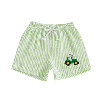 Toddler Boys Striped Seersucker Shorts 1