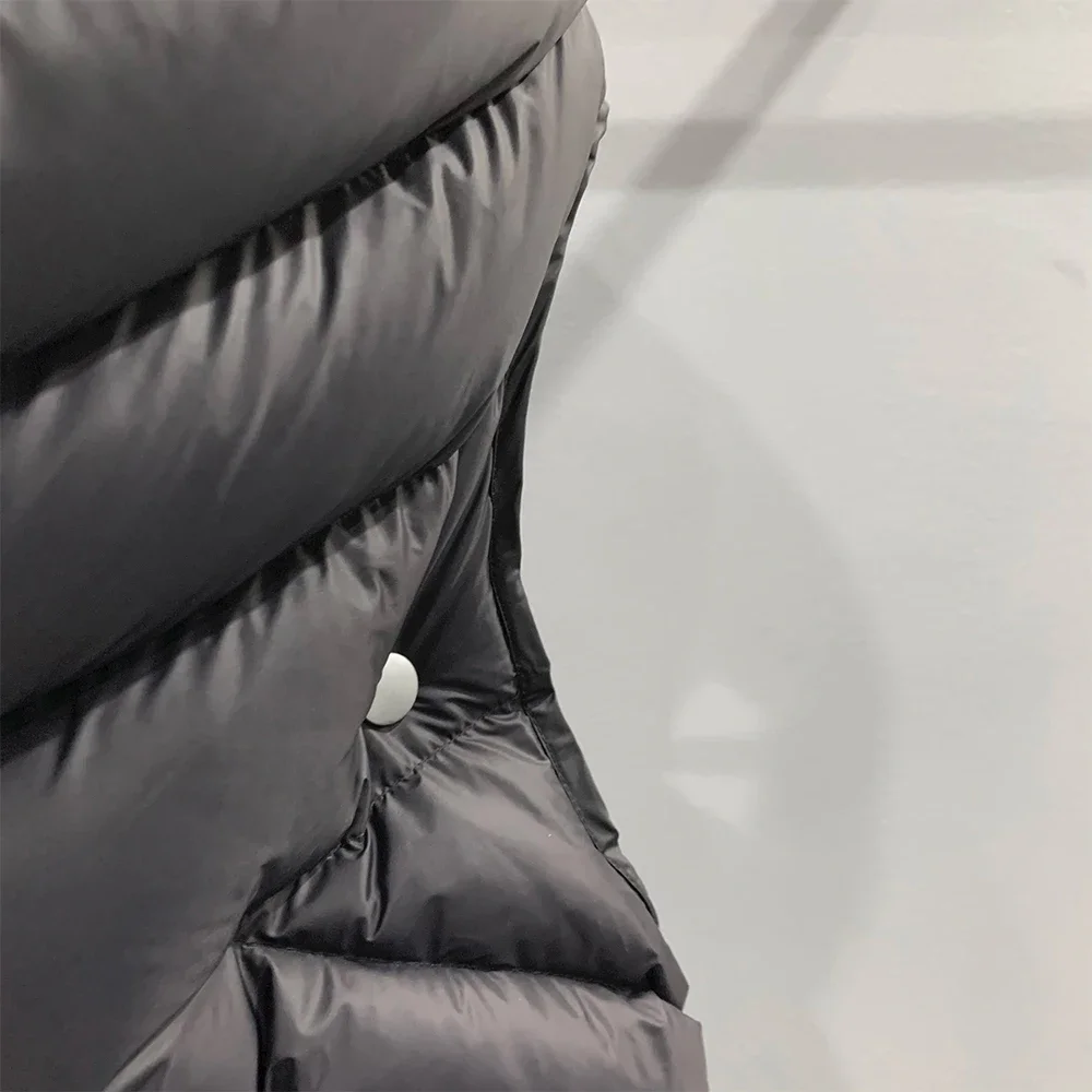 Men Down Coats Jackets Gothic Women Vest High Street Clothing Trench Oversized Winter Dust Windbreaker Black Jackets