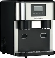 EFIC245-SS 3-in-1 Countertop Crushed Style Ice Crusher and Cube Maker, Makes 33 Pounds in 24 Hours, 2 Sizes, with Water Dispense 1