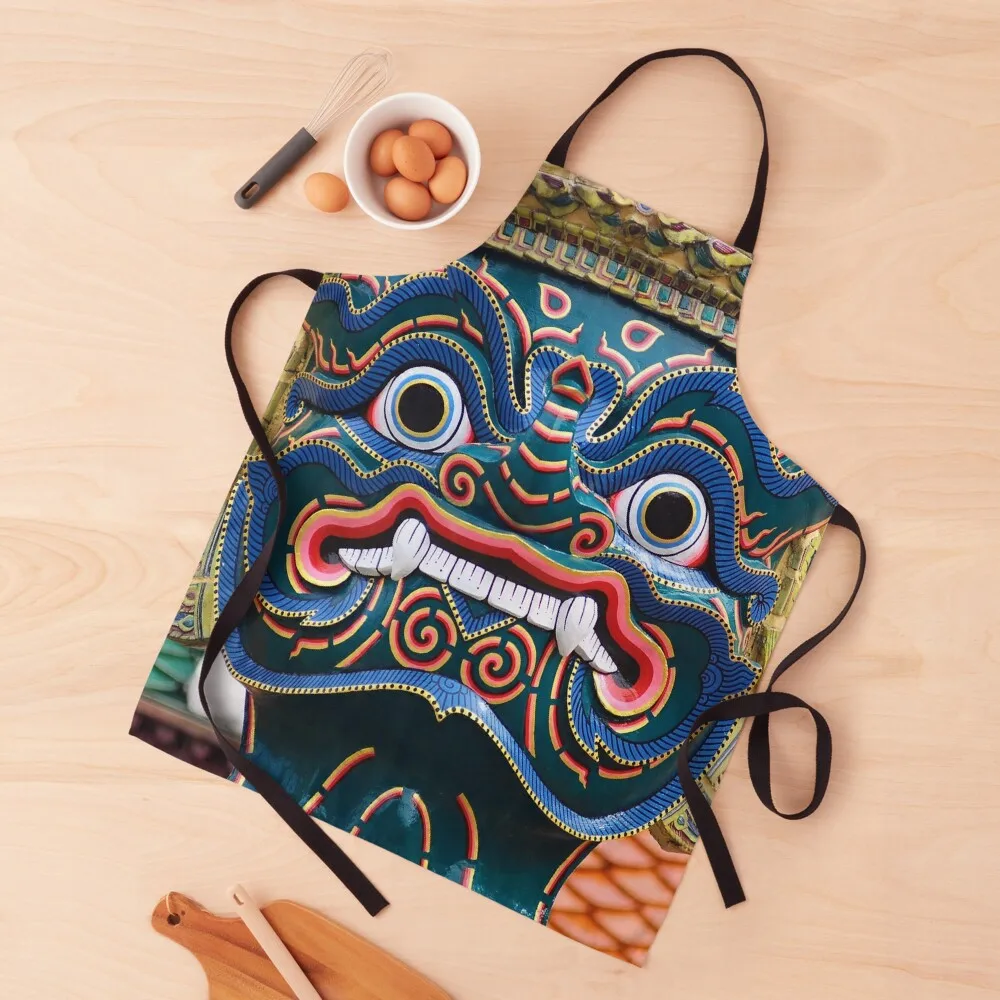 

Thai Giant - Blue Face Apron Hairdresser Apron Kitchen Things For Home Home Supplies