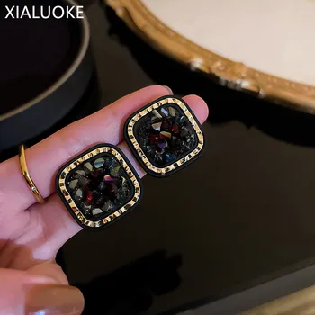 Rectangular Stud Earrings