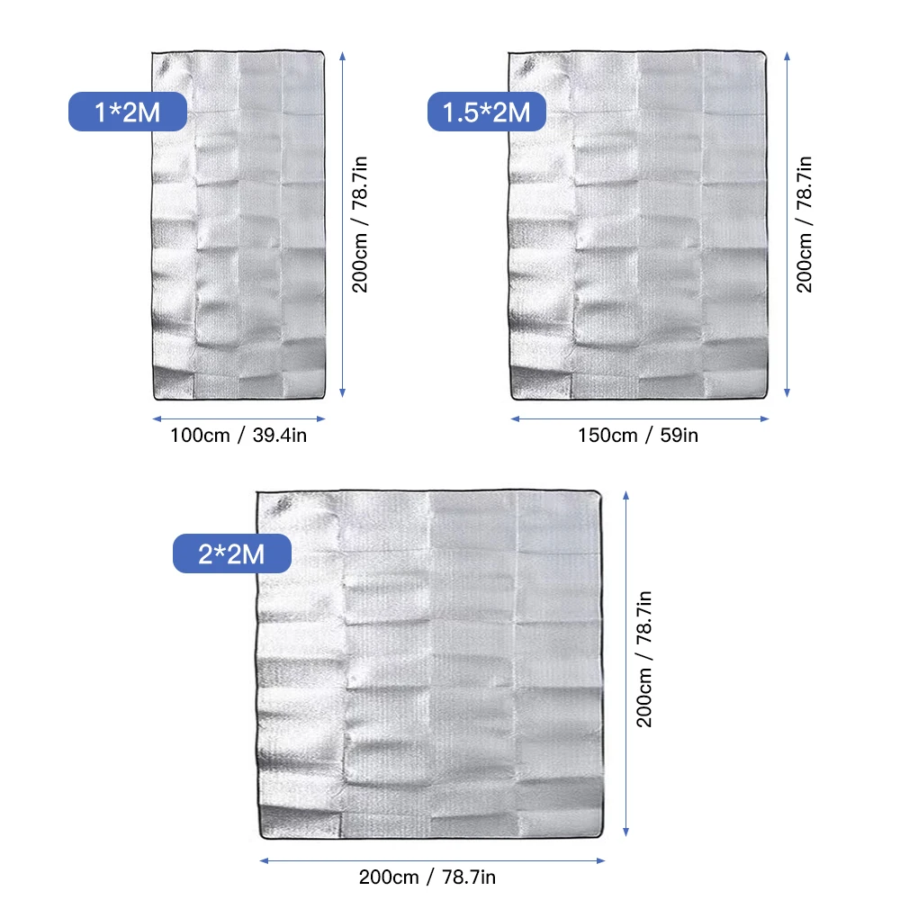 Outdoor Ultralight Waterproof Camping Mat Picnic Blanket Mattress Sleeping Pad Aluminum Foil EVA Foam Mat Tent Sleeping Mattress