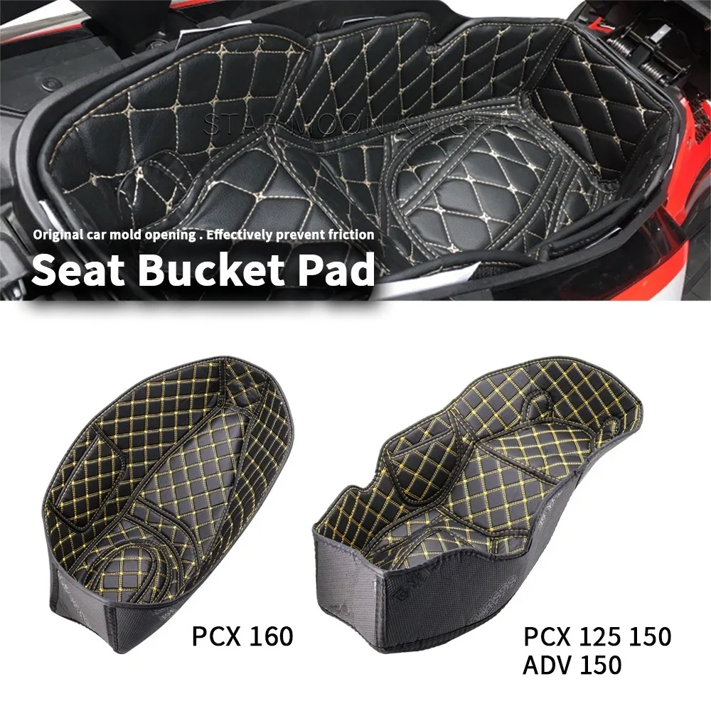 Motorcycle trunk protector pad liner for HONDA PCX 125 150 160 ADV150 rear trunk inner cushion seat bucket storage
