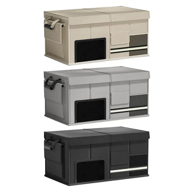 

Органайзер для багажника автомобиля, складная коробка для хранения большой емкости 60 л, компактный органайзер, износостойкая коробка для хранения для кемпинга