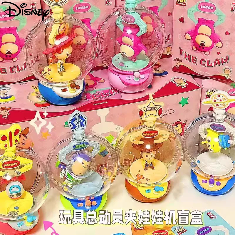 Autentica Disney Toy Story Doll Clamping Machine Blind Box Bass Light Year Strawberry Bear Ornamento Fatto A Mano Christmas Blind Box