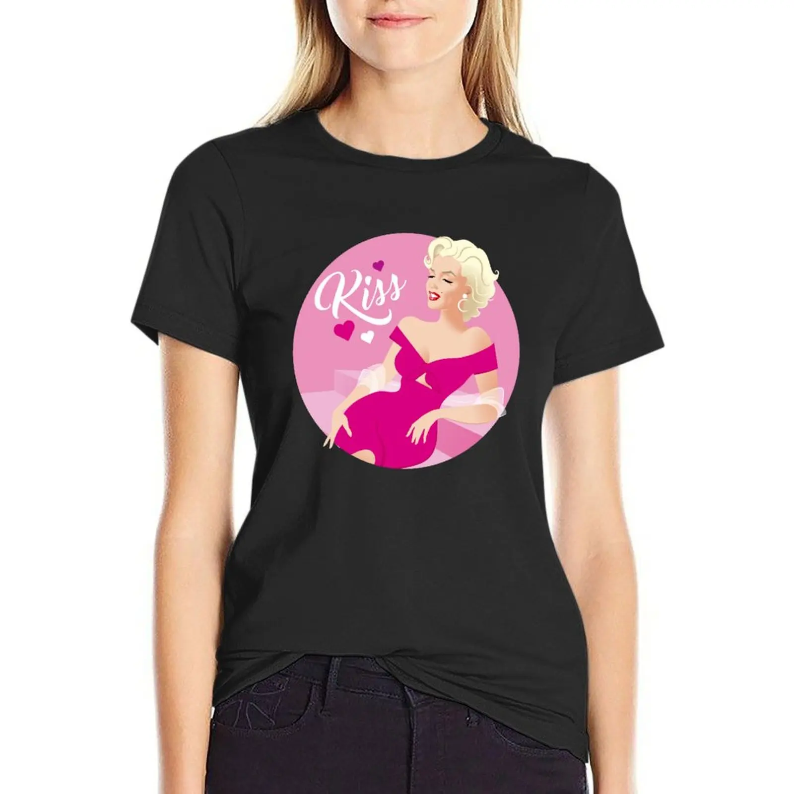 MM Kiss T-Shirt tops female Women clothes