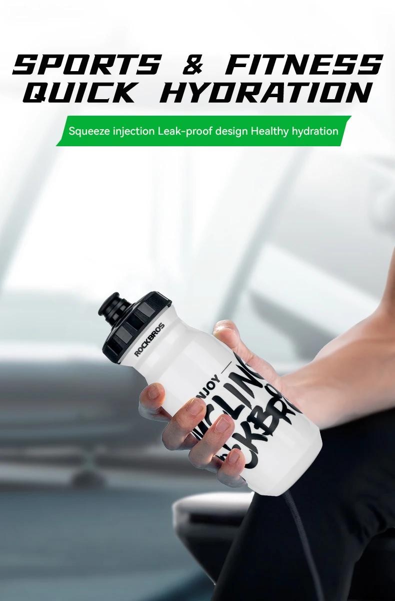 Rockbros Fahrrad flasche MTB Rennrad Wasser flasche Outdoor Sport Kunststoff tragbare große Kapazität Getränk Radfahren Wasser flasche – Detail 1