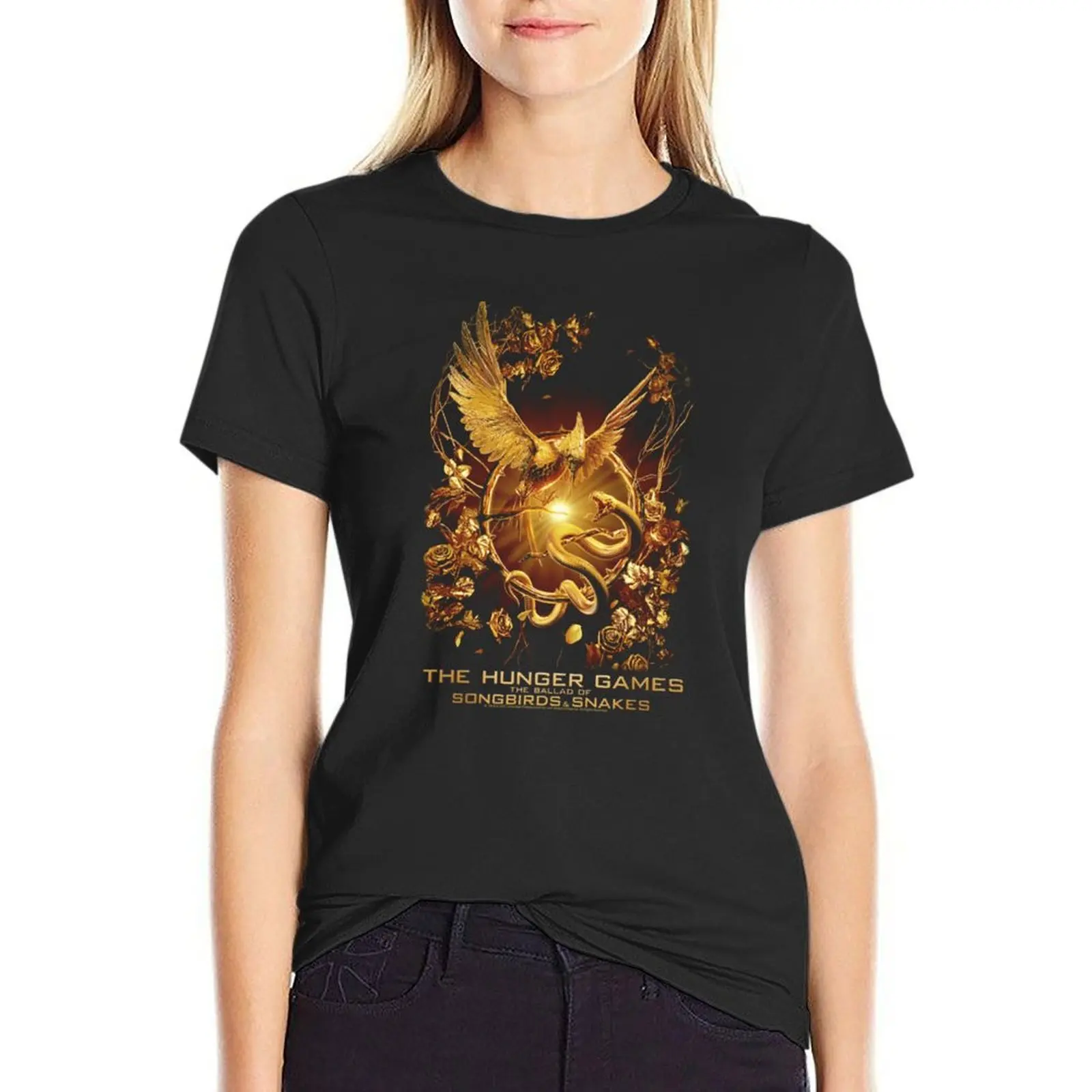 

a ballad of songbirds and snakes T-shirt lady clothes tees korean fashion plain t shirts for Women
