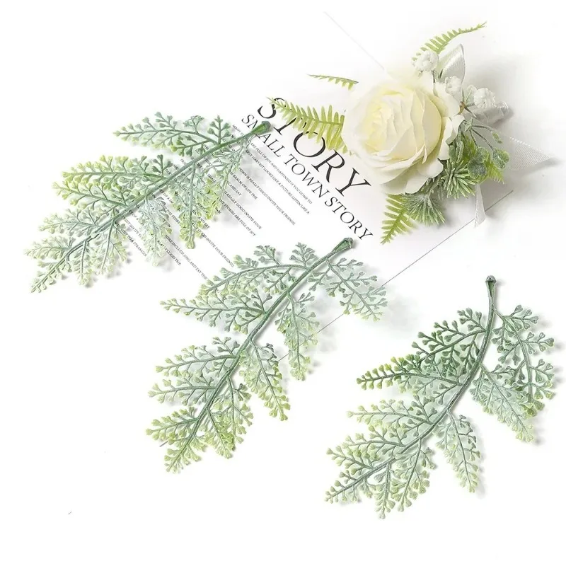 Green Artificial Leaf Garland for Home & Party Decor, DIY Crafts, and Festive Wreaths
